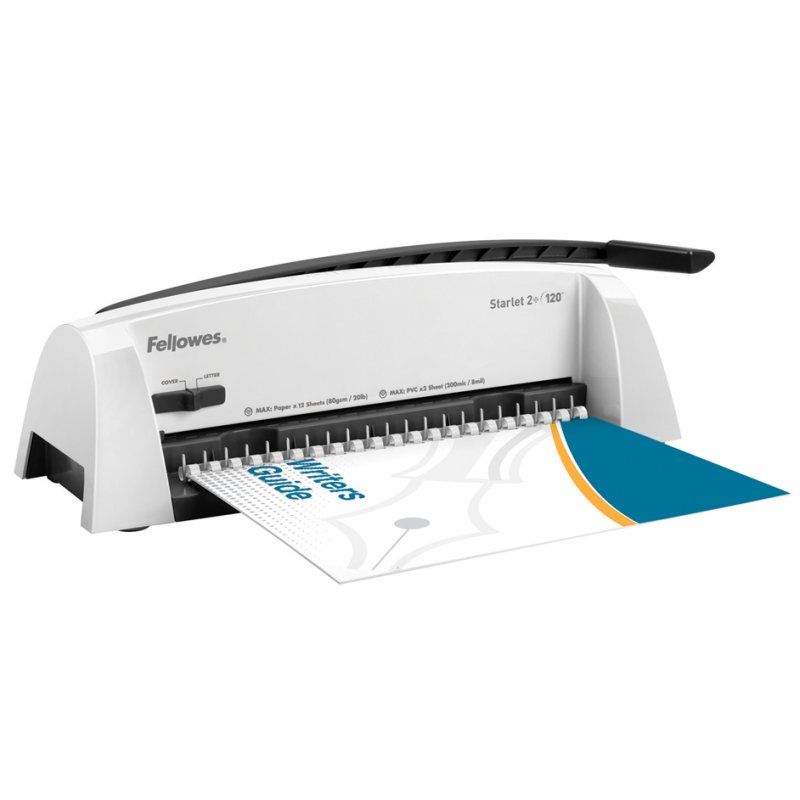 Fellowes inbindmachine Starlet 2+, wit, A4, 12 vel ponscapaciteit